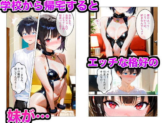 お兄ちゃん大好き妹がエッチな格好で兄チンポをご奉仕する話 - サンプル画像 2