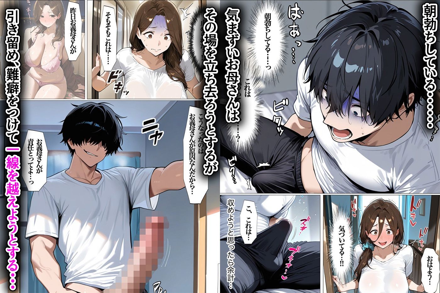 初恋のお母さん 無防備な爆乳お母さに巨大ちんぽで犯し続け種付け - サンプル画像 6