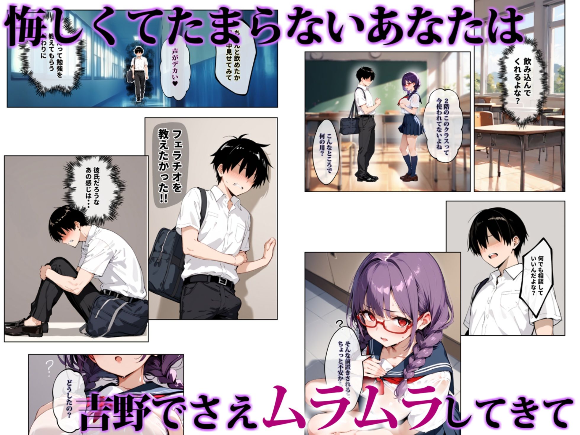 ずっと好きだった女の子に彼氏がいたので、女友達にマ〇コを貸してもらった件 - サンプル画像 7