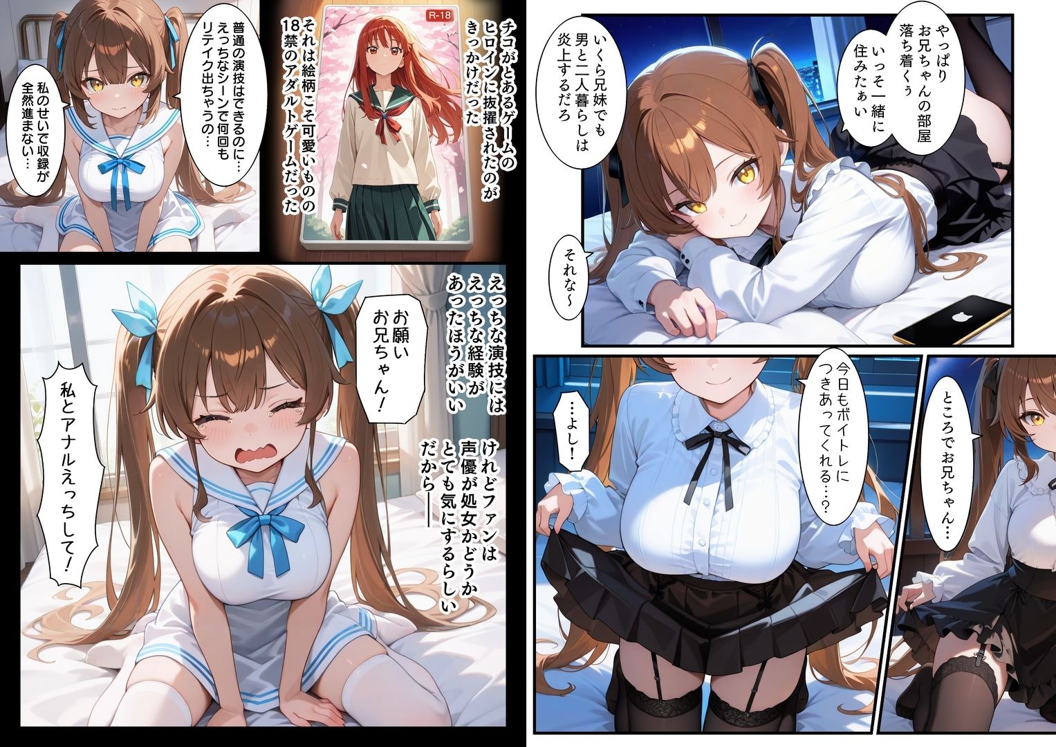 アイドル声優 処女膜から声を出すため兄とアナルH - サンプル画像 3