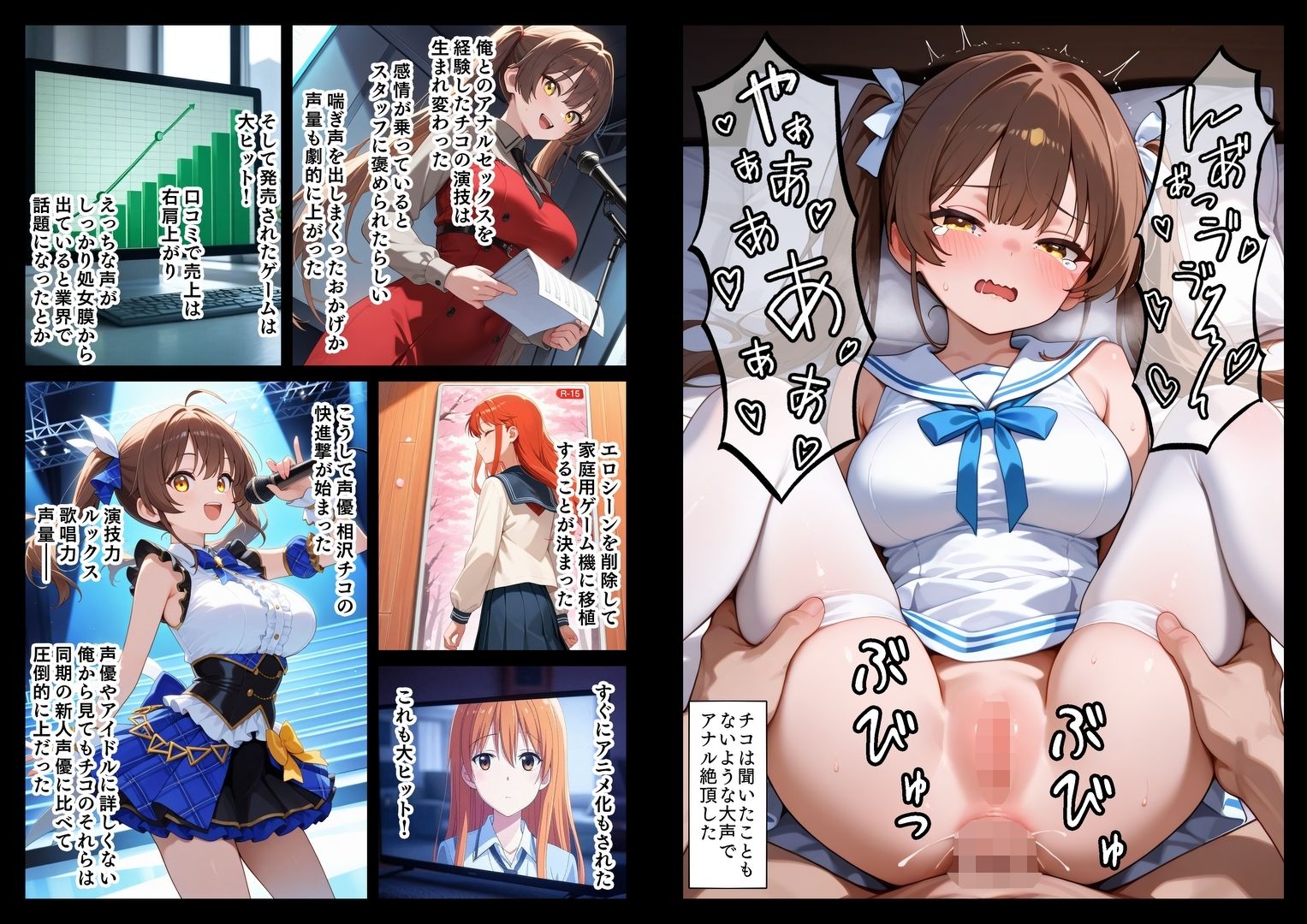 アイドル声優 処女膜から声を出すため兄とアナルH - サンプル画像 4