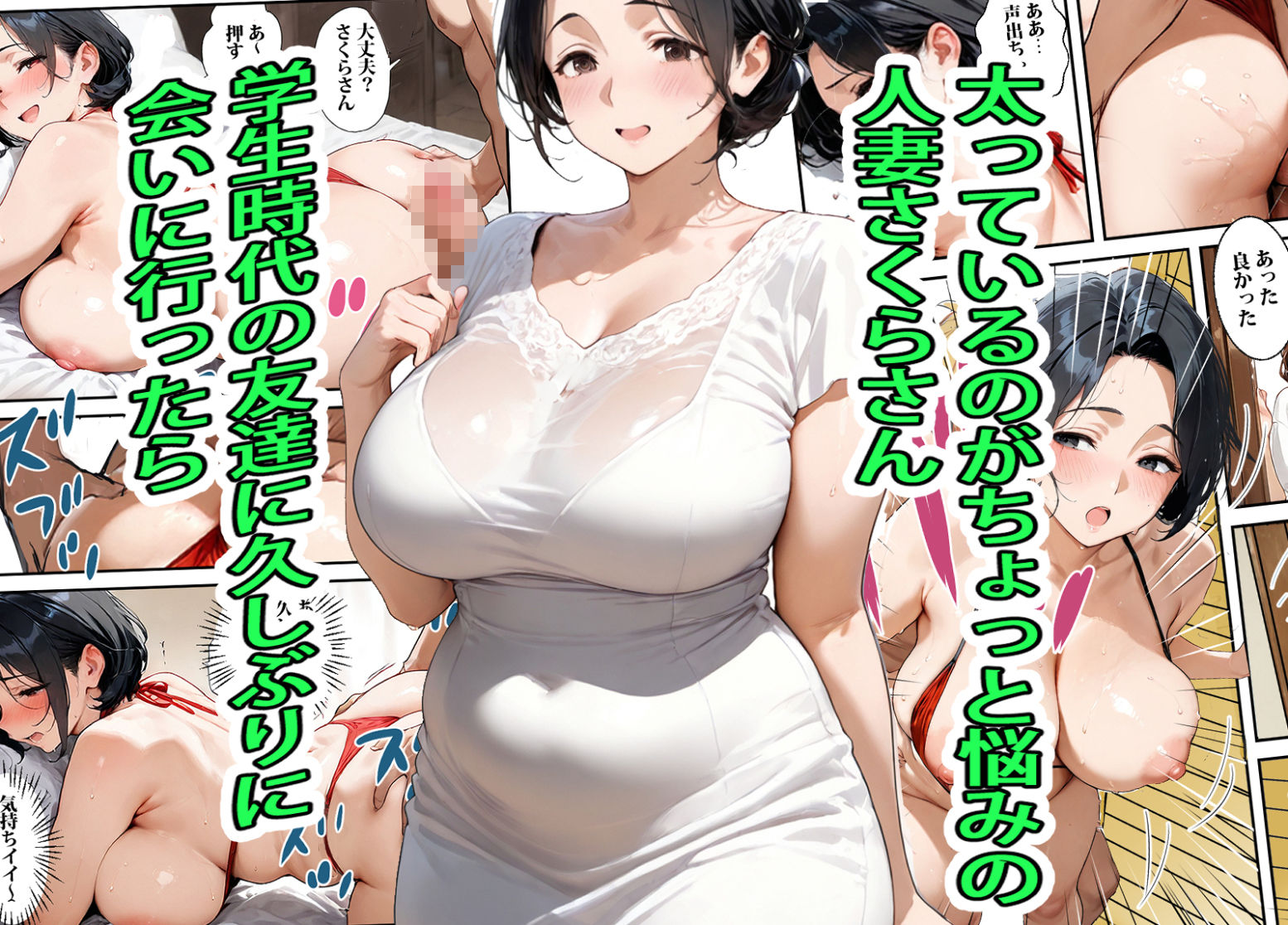 人妻さくらさんは能天気  ビキニを着たら友達の息子チャラオにハメられた - サンプル画像 1