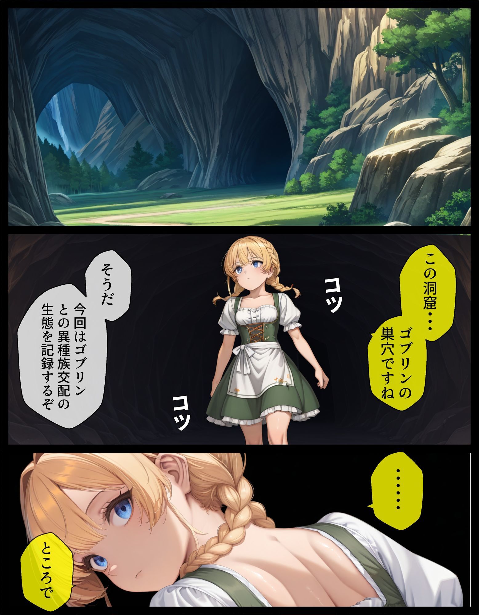 TSして異種姦されたい〜ゴブリン輪●編〜 - サンプル画像 2