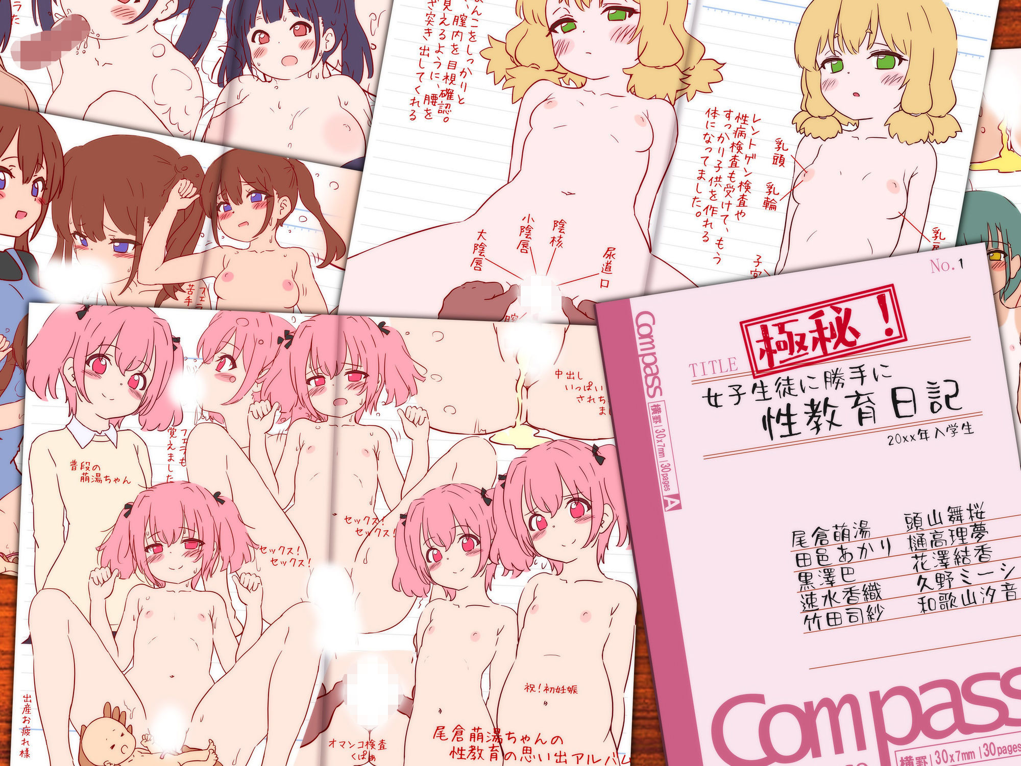 変態教師の性教育ノート『極秘！女子生徒に勝手に性教育日記』 - サンプル画像 3