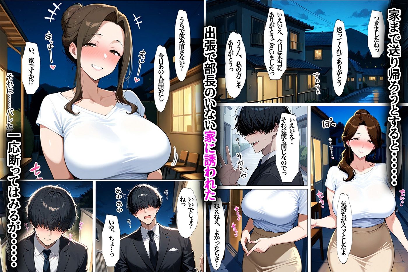 NTR好きの上司の奥さんと上司の家や会社で濃厚本気SEX - サンプル画像 5