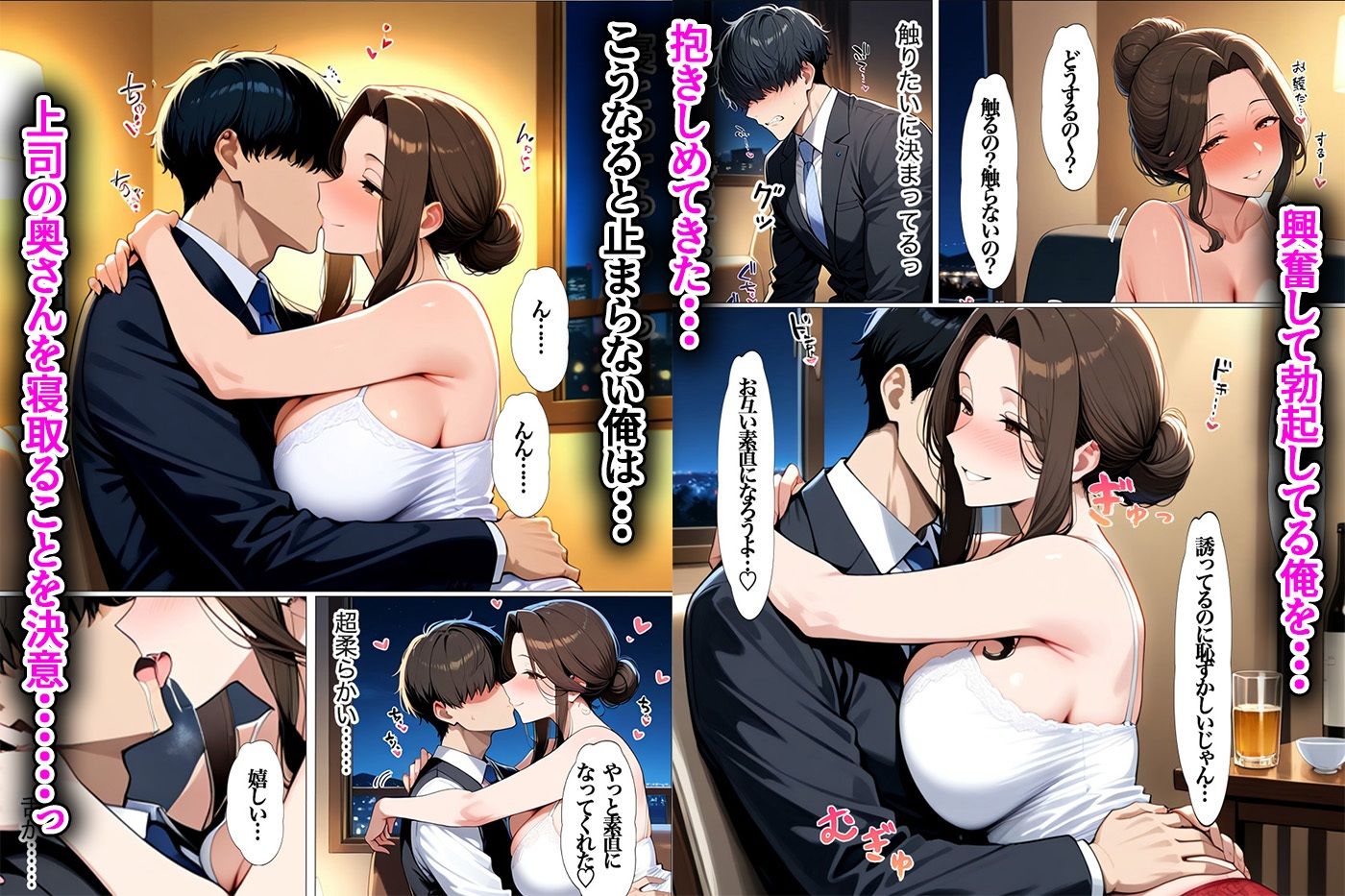 NTR好きの上司の奥さんと上司の家や会社で濃厚本気SEX - サンプル画像 7
