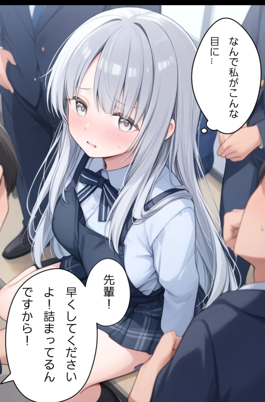 まわされちゃった銀髪ちゃん - サンプル画像 3