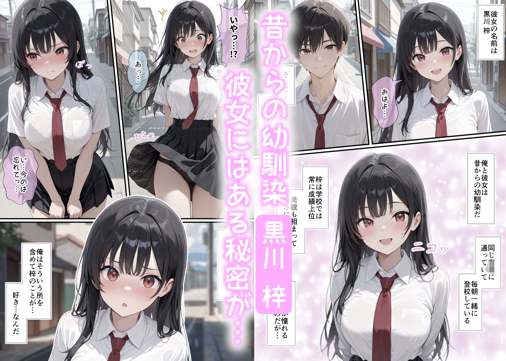 実はHな黒髪ちゃん 1〜初めての幸せH編〜 - サンプル画像 1