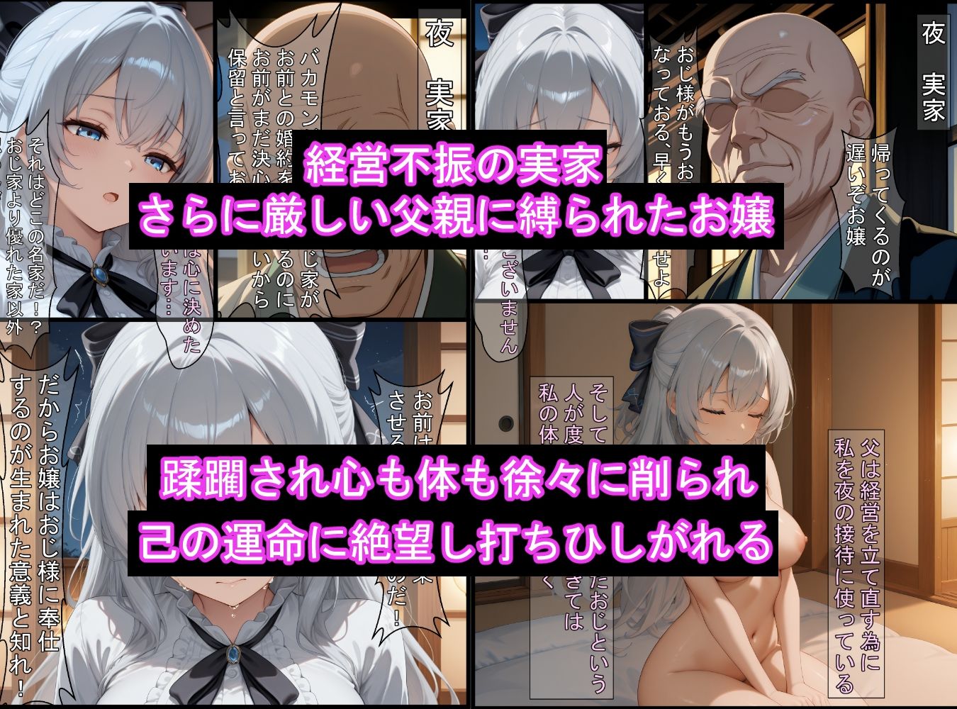 囚われのお嬢とイケメン  〜おじさんを添えて〜 - サンプル画像 3