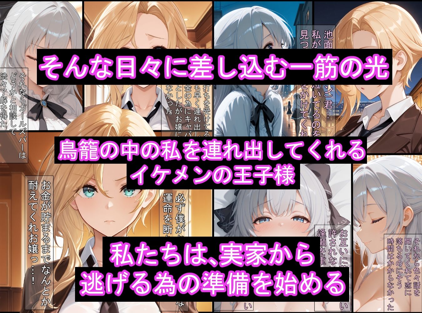 囚われのお嬢とイケメン  〜おじさんを添えて〜 - サンプル画像 4