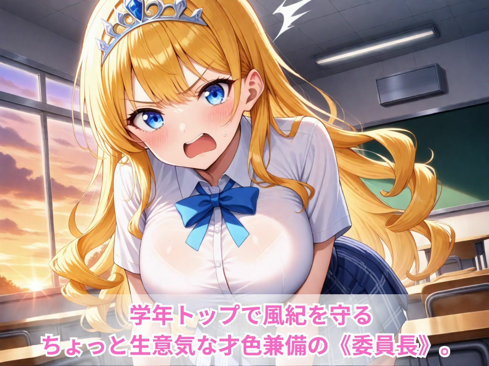 スマホひとつで催●完了（はぁと）JK委員長の放課後記録 - サンプル画像 1