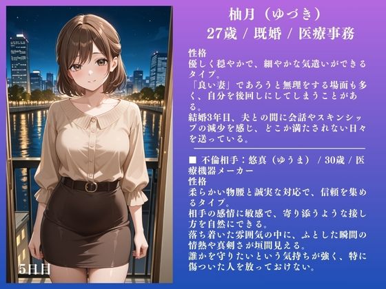 人妻快楽NTR〜柚月（27）不倫SEX記録〜 - サンプル画像 1