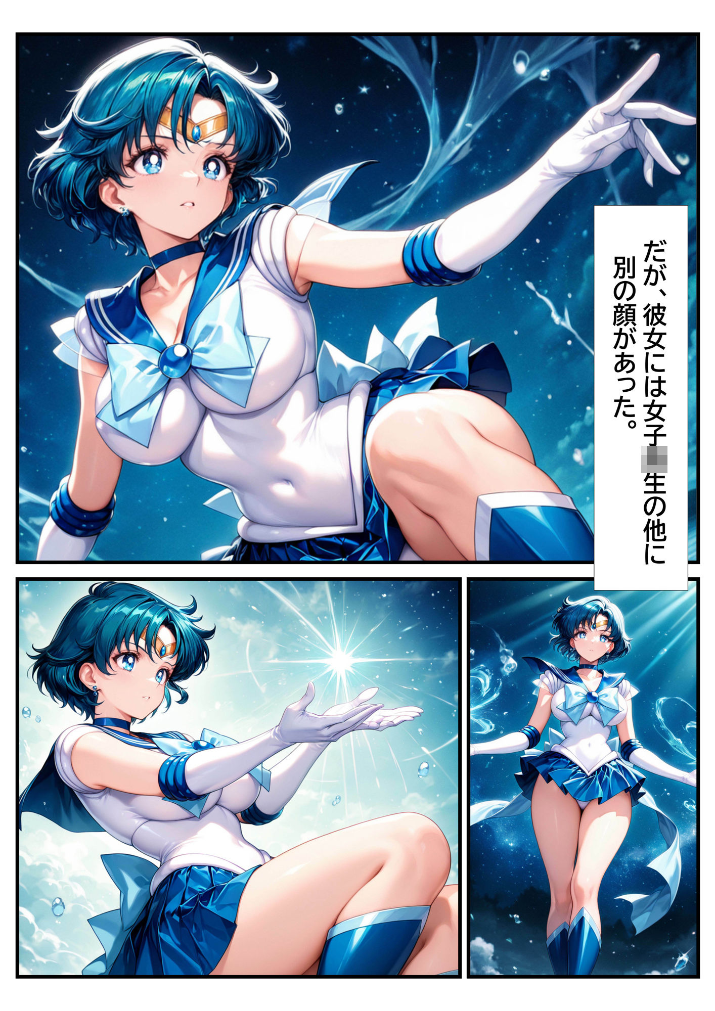 敗北の拘束輪●  セーラーマーキュリー - サンプル画像 1