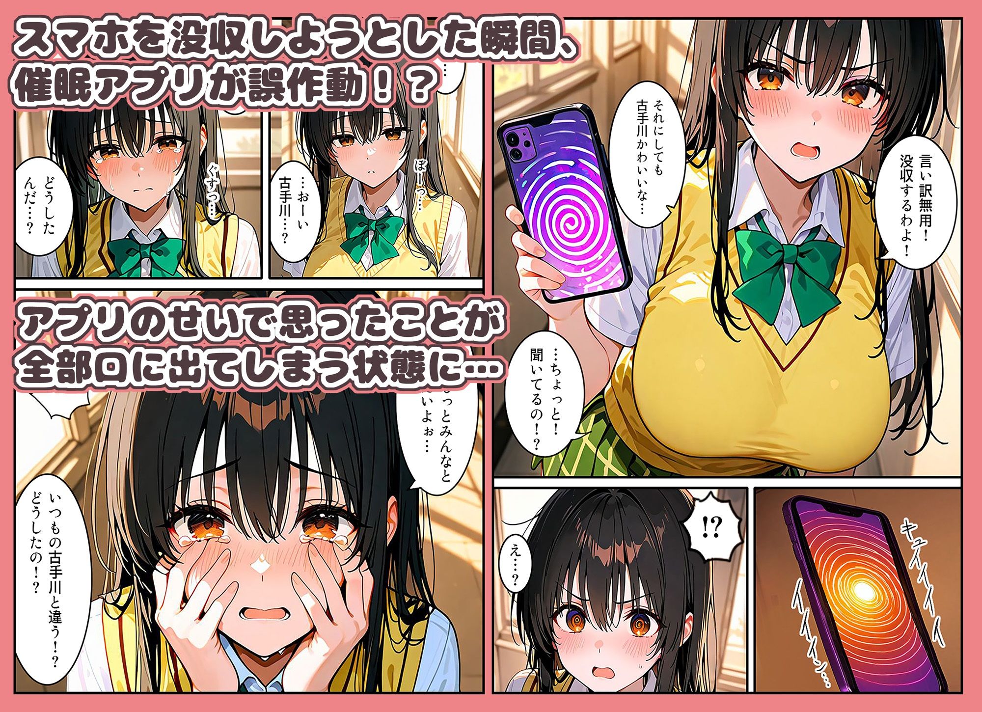 催●アプリで本音と欲望が全部口から出ちゃう古手川唯の話 - サンプル画像 2