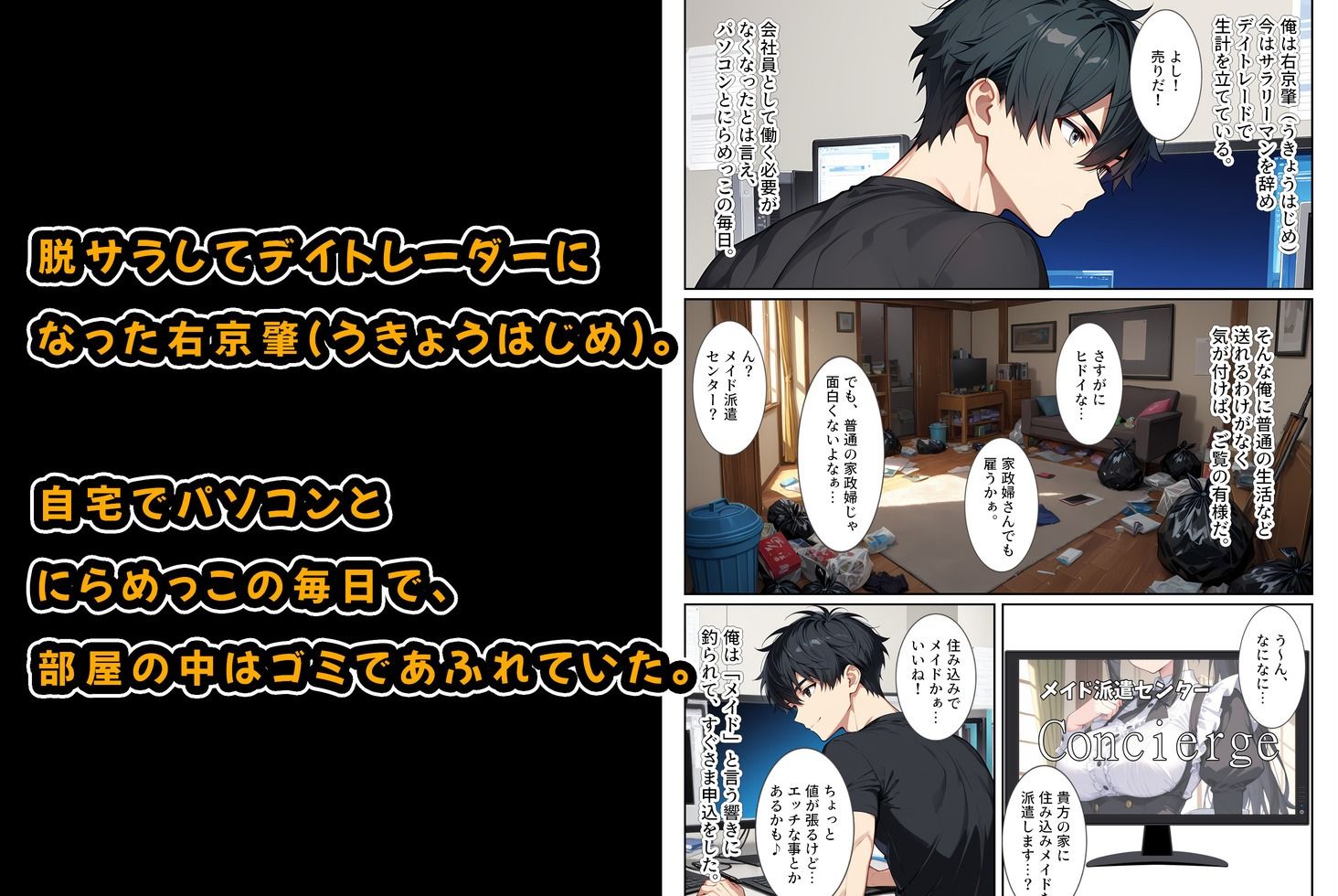 家事代行の爆乳メイドが濃厚なご奉仕エッチをしてくれた話 - サンプル画像 1