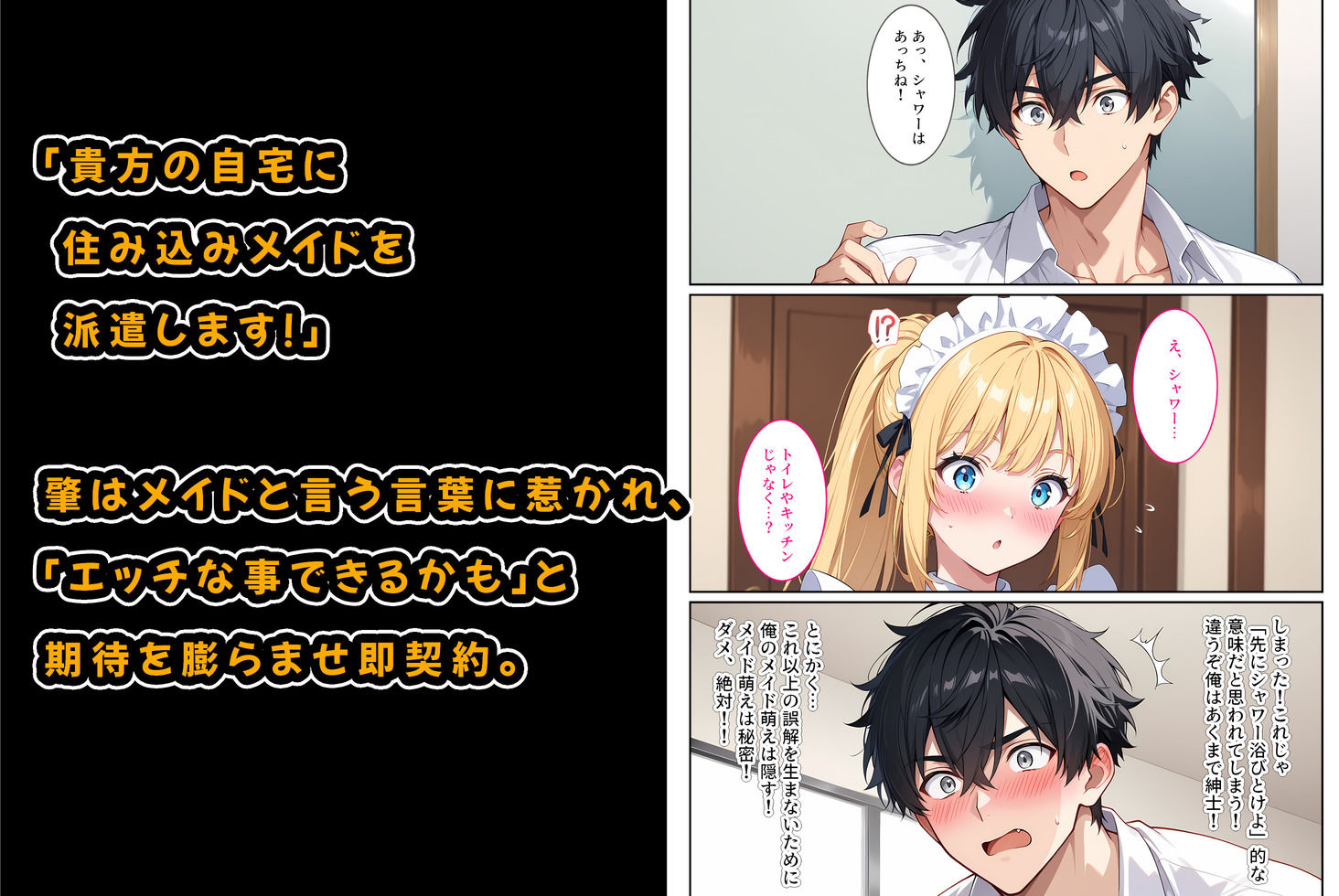 家事代行の爆乳メイドが濃厚なご奉仕エッチをしてくれた話 - サンプル画像 3