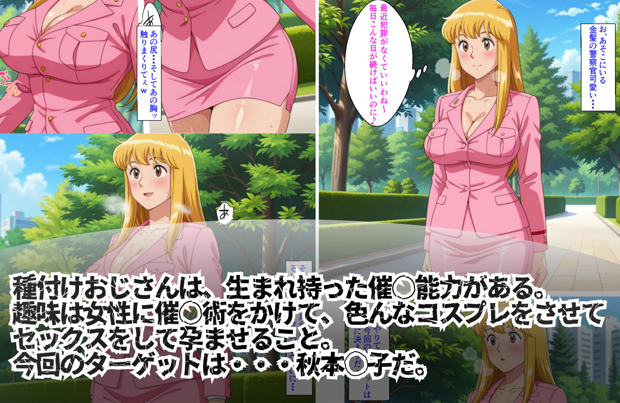 種付けおじさんの催〇7days  秋〇麗子編 - サンプル画像 1