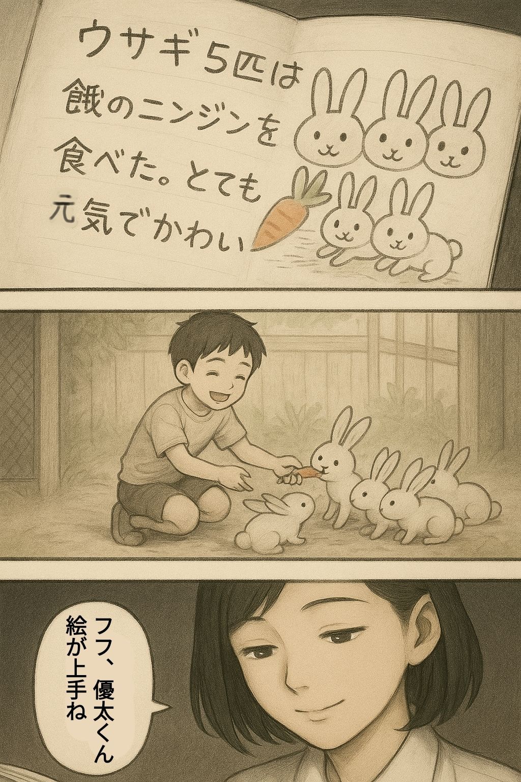ウサギ小屋おじさん（エロホラー、触手） - サンプル画像 2