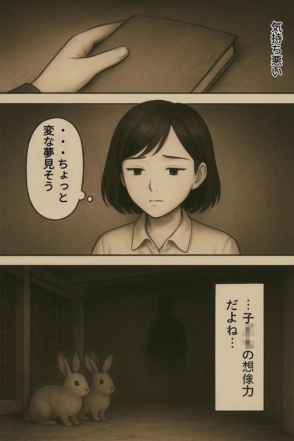ウサギ小屋おじさん（エロホラー、触手） - サンプル画像 5