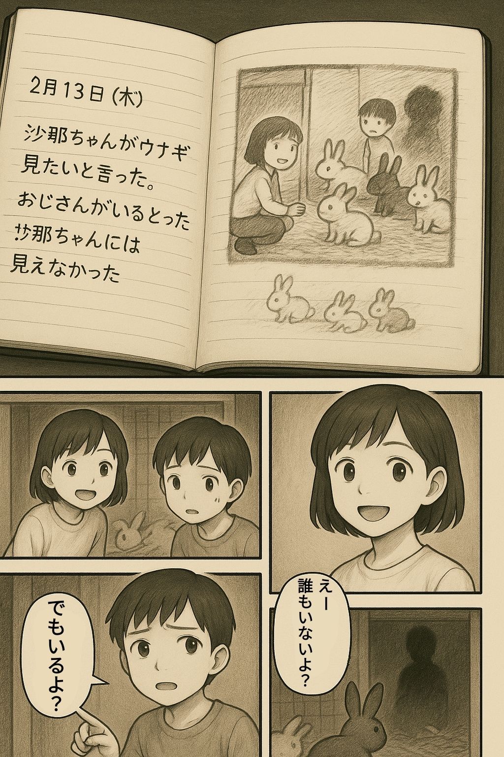 ウサギ小屋おじさん（エロホラー、触手） - サンプル画像 6