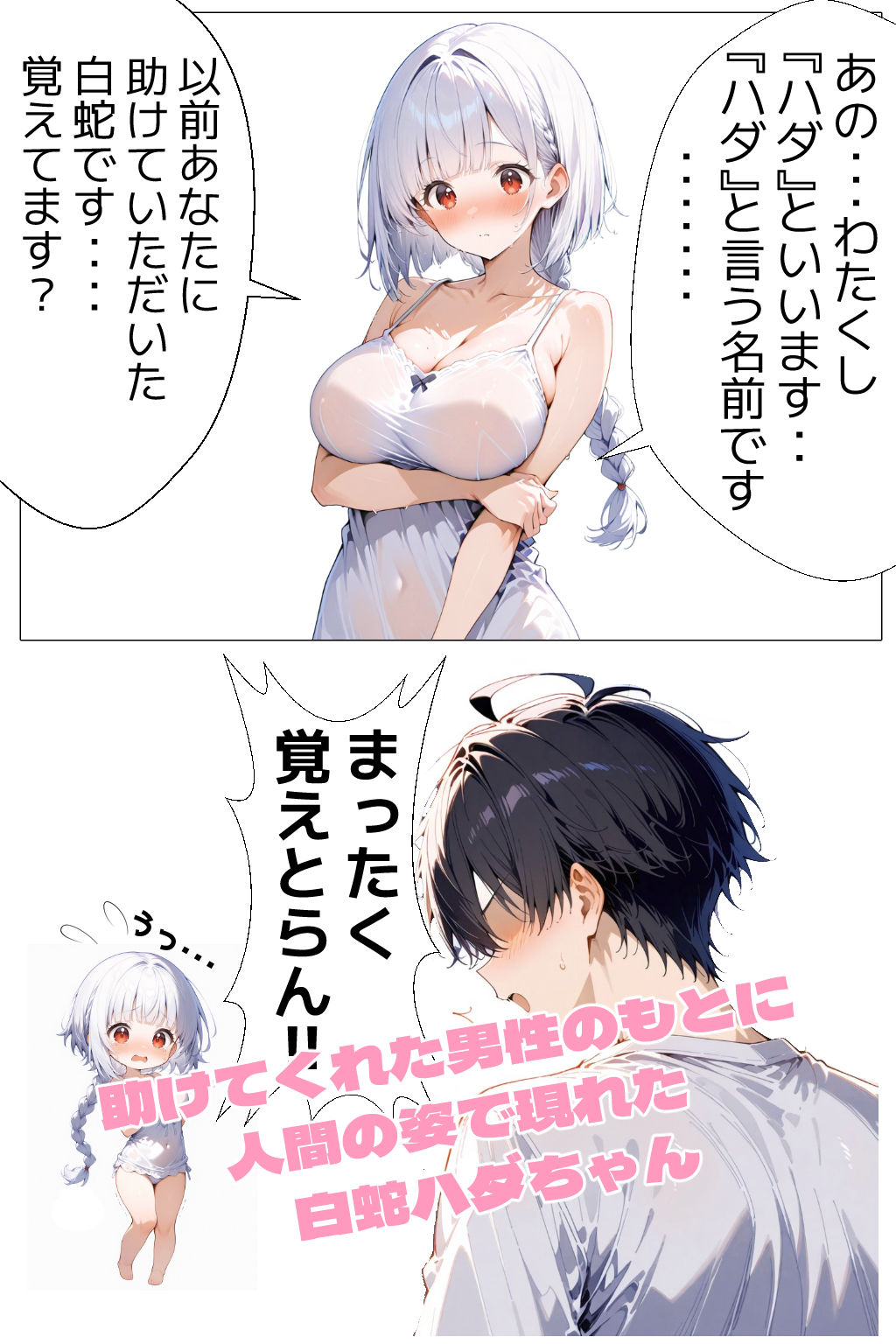 白蛇の恩返し♪ - サンプル画像 1