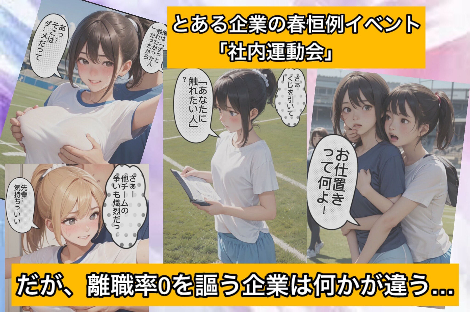 羞恥の社内運動会〜勝たないと、犯られる〜 - サンプル画像 1
