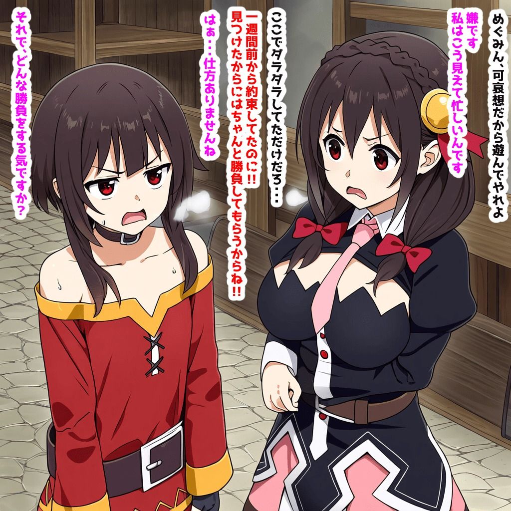 めぐ〇んとゆん〇んがどっちが無様な催〇肉便器か勝負する本 - サンプル画像 1