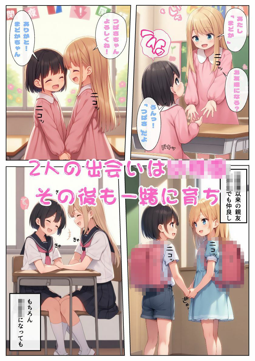 幼馴染JKある日友達から恋人へ！レズギャル百合セックスで交互にイキまくり！:本編55P＋おまけ158枚 - サンプル画像 1