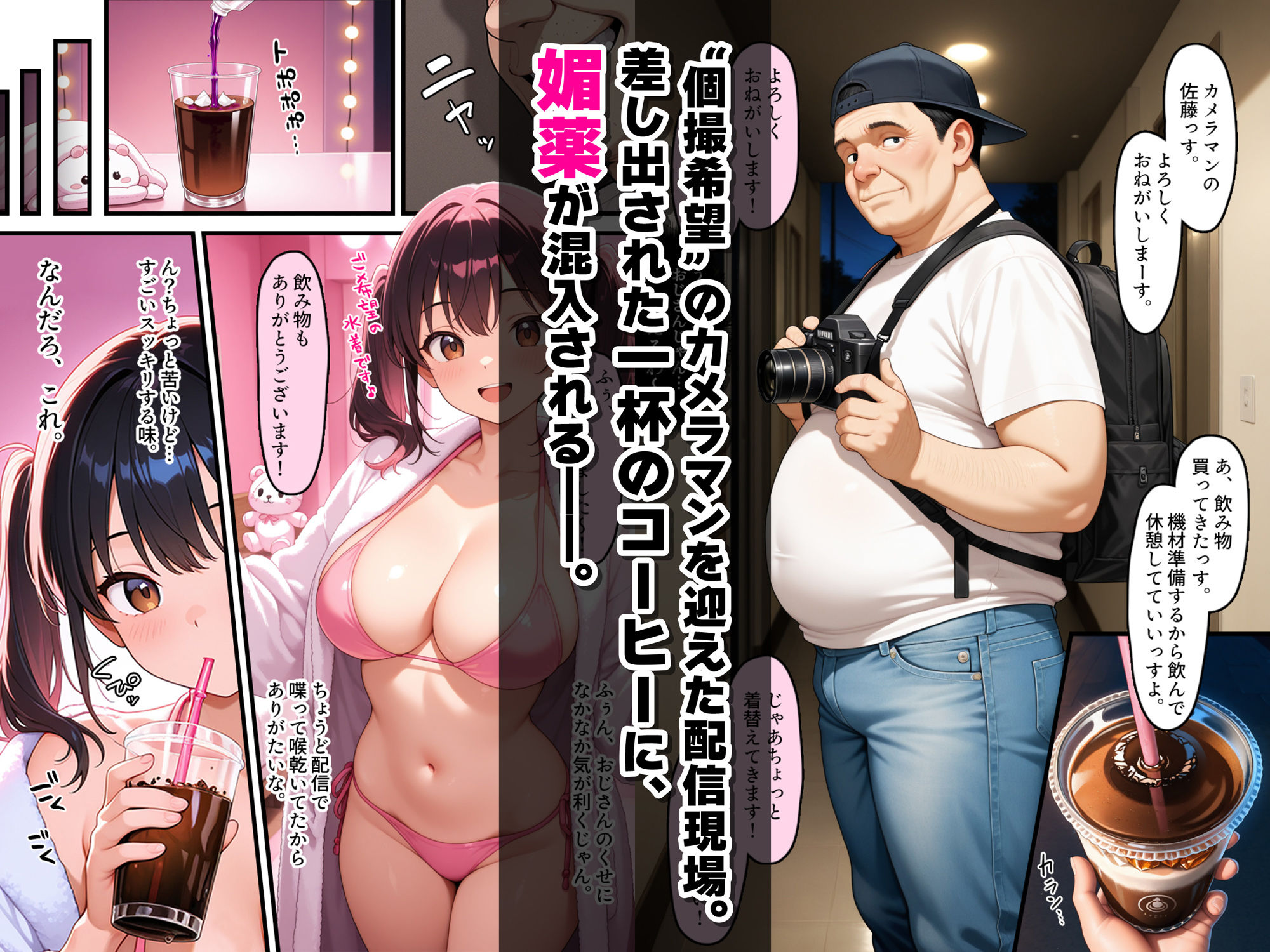 【疑似NTRナマ配信】媚薬×催●で中出し晒しプレイ─女子大生コスプレイヤー（20）の限界アクメ - サンプル画像 2