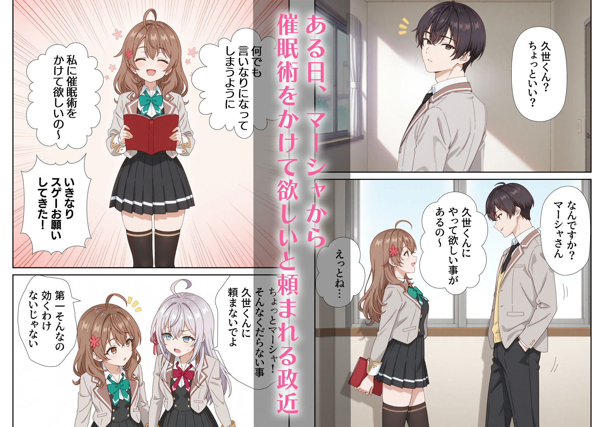 イタズラ好きな妹の催◯暗示で美人姉妹がデレるどころじゃなくなる話Part 1 - サンプル画像 1
