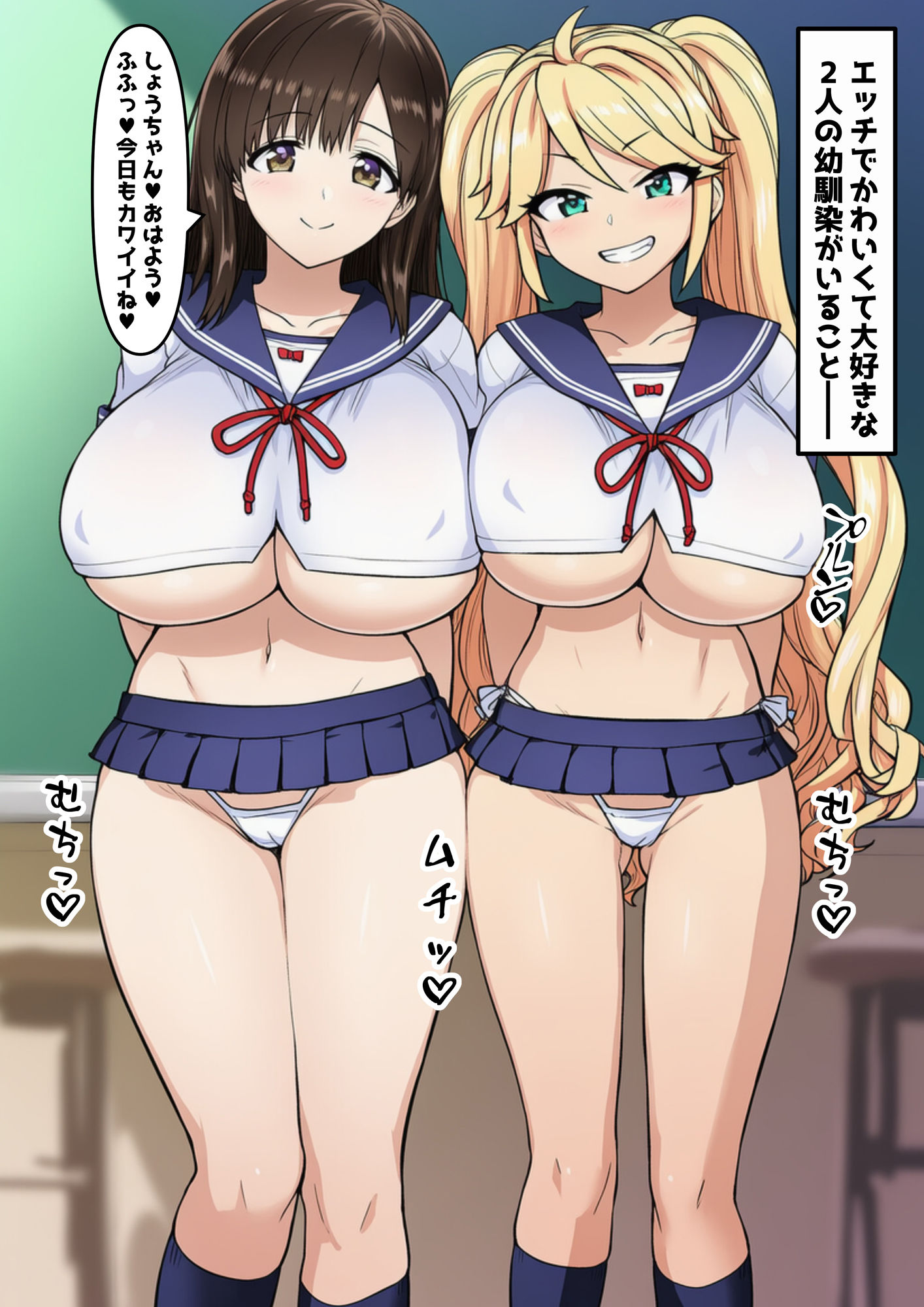 僕のママになってくれた大好きな2人の幼馴染がギャル改造されてNTRされる漫画 - サンプル画像 2