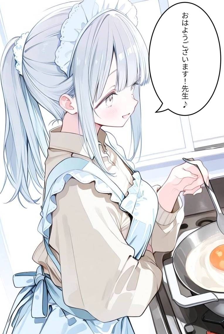 人妻銀髪ちゃん○○○されちゃった件！ - サンプル画像 1