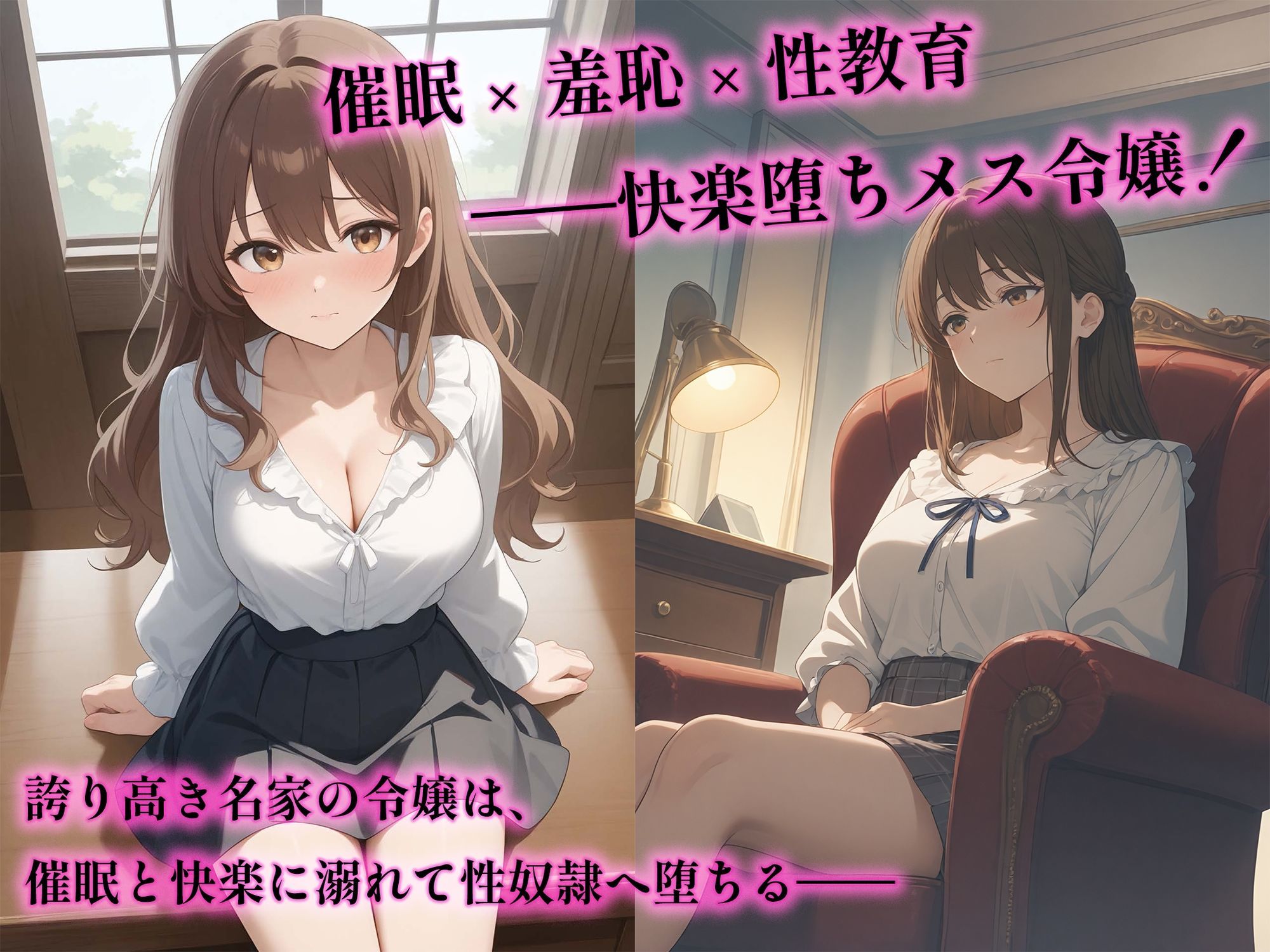 【小説】催●アプリで堕ちる令嬢 〜羞恥と快楽の性教育〜 - サンプル画像 2
