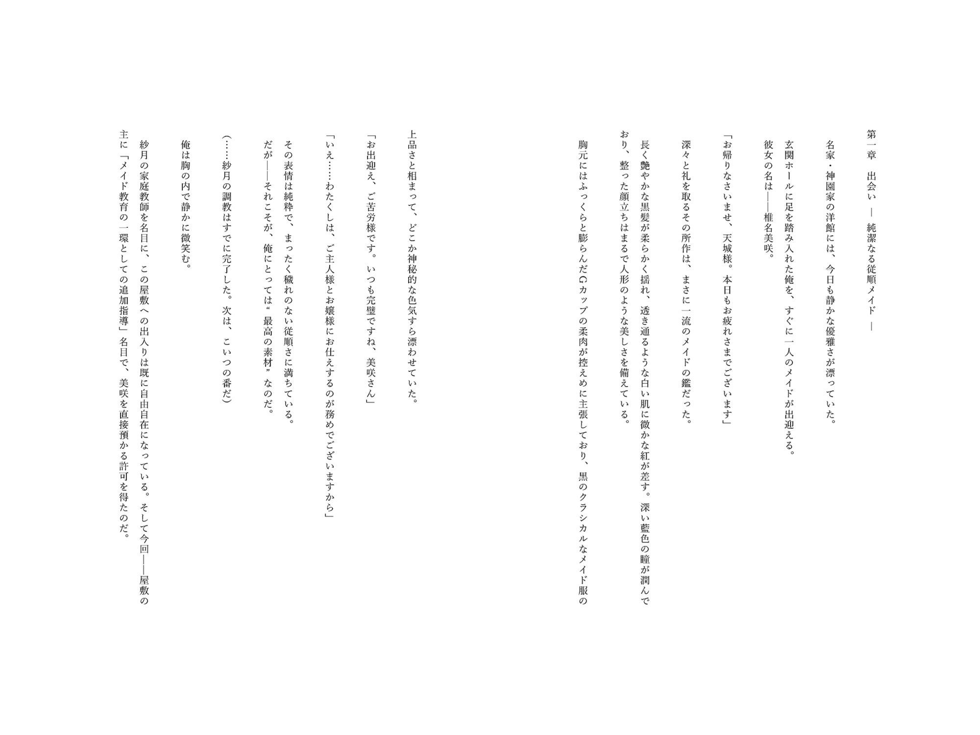 【小説】催●アプリで堕ちる良家令嬢メイド 〜ご主人様の性奉仕教育〜 - サンプル画像 4