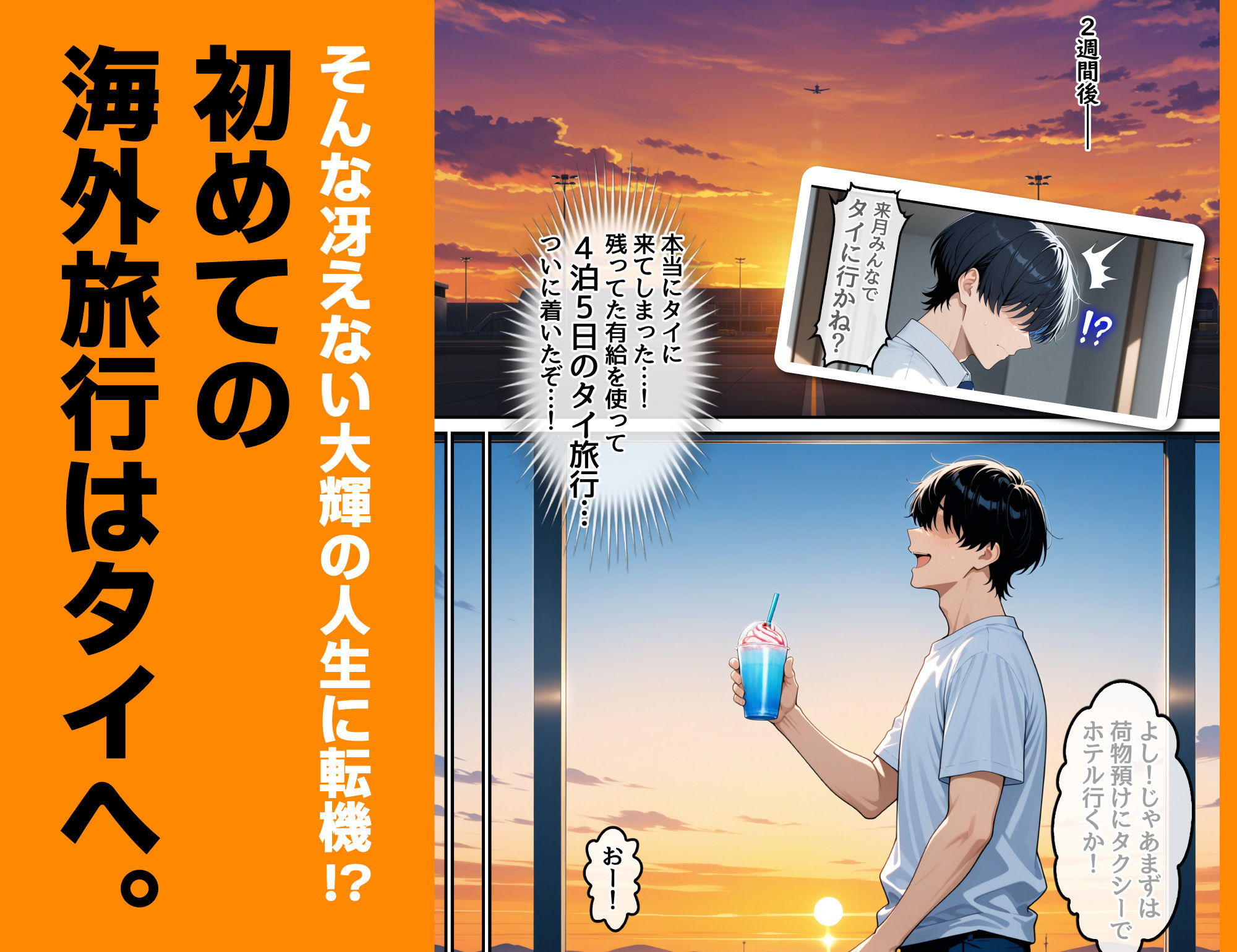 童貞の俺が海外旅行先で出会った褐色美女と国際結婚して子作りしまくる話1 - サンプル画像 2
