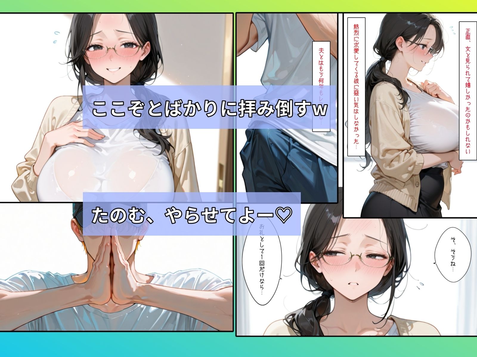 地味な地味な巨乳オバさんをナンパしたら性欲が凄かった話 - サンプル画像 3