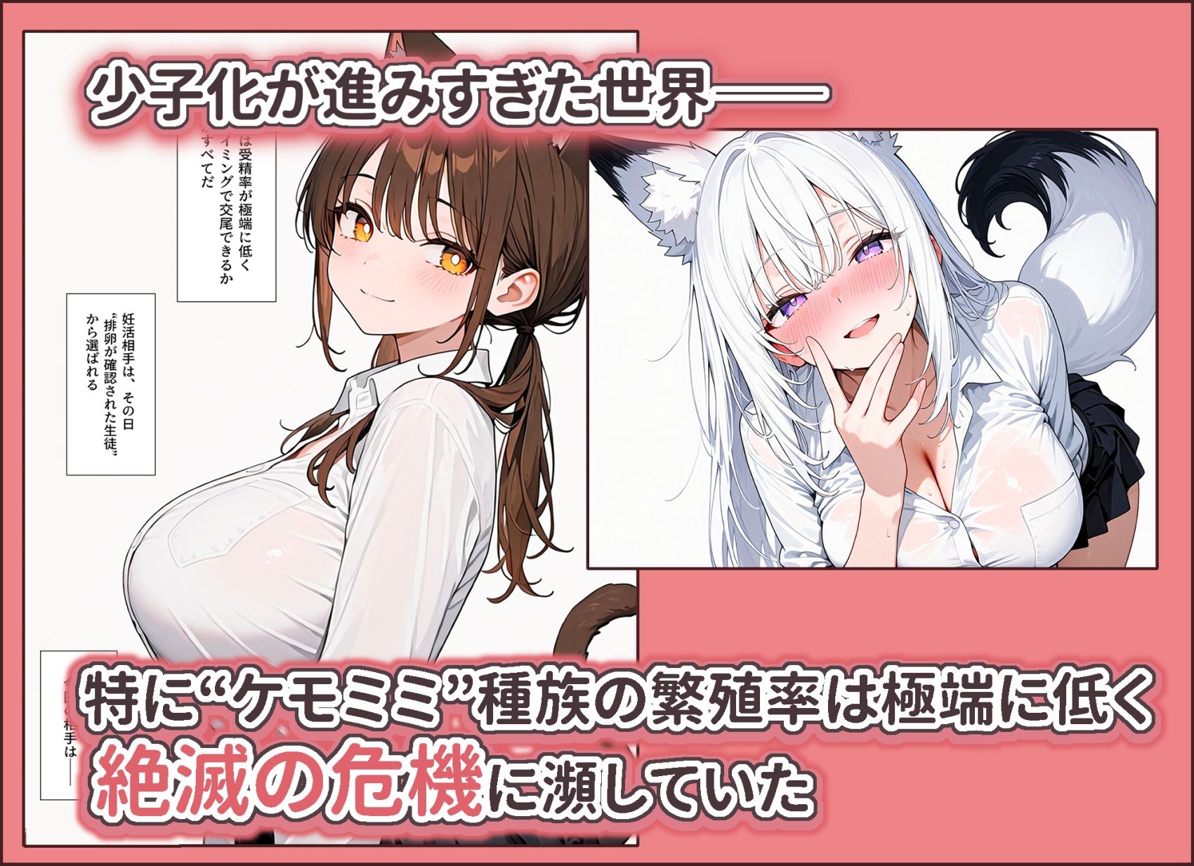 孕ませなきゃ出られないケモミミ強●受精学園 - サンプル画像 1