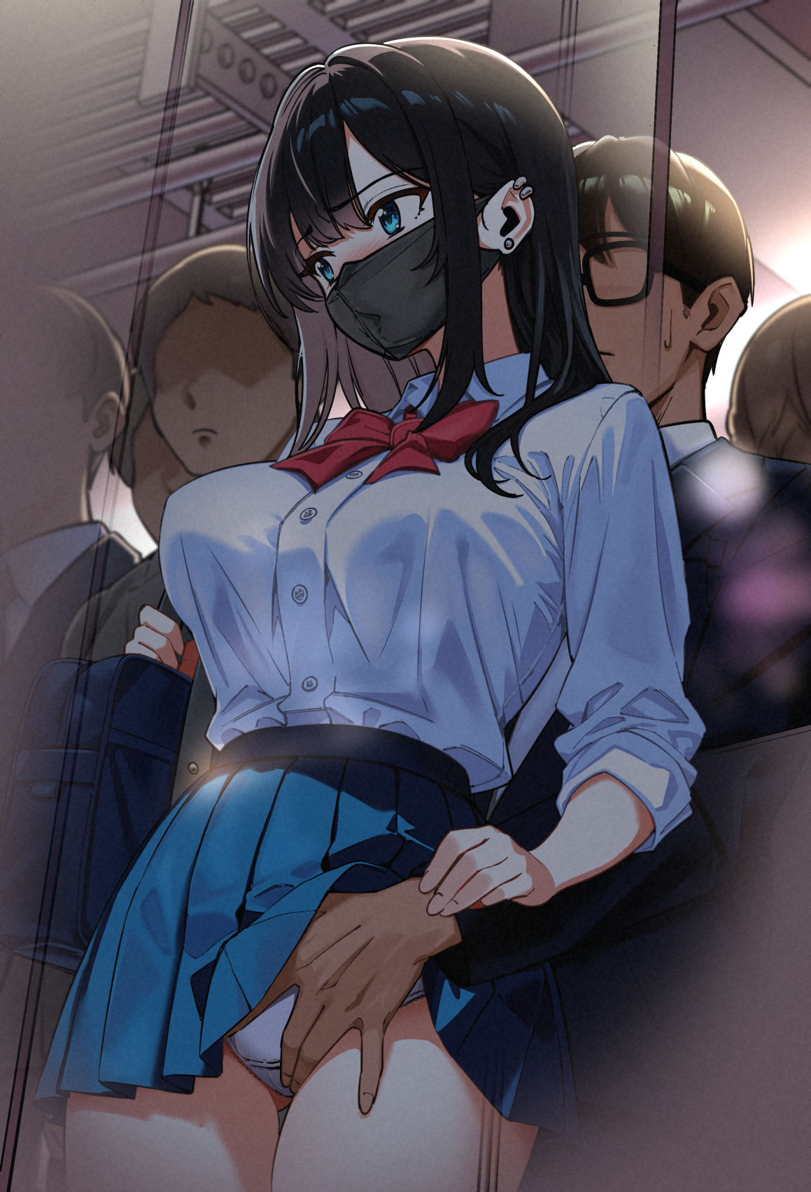 電車、女子〇生。 - サンプル画像 8