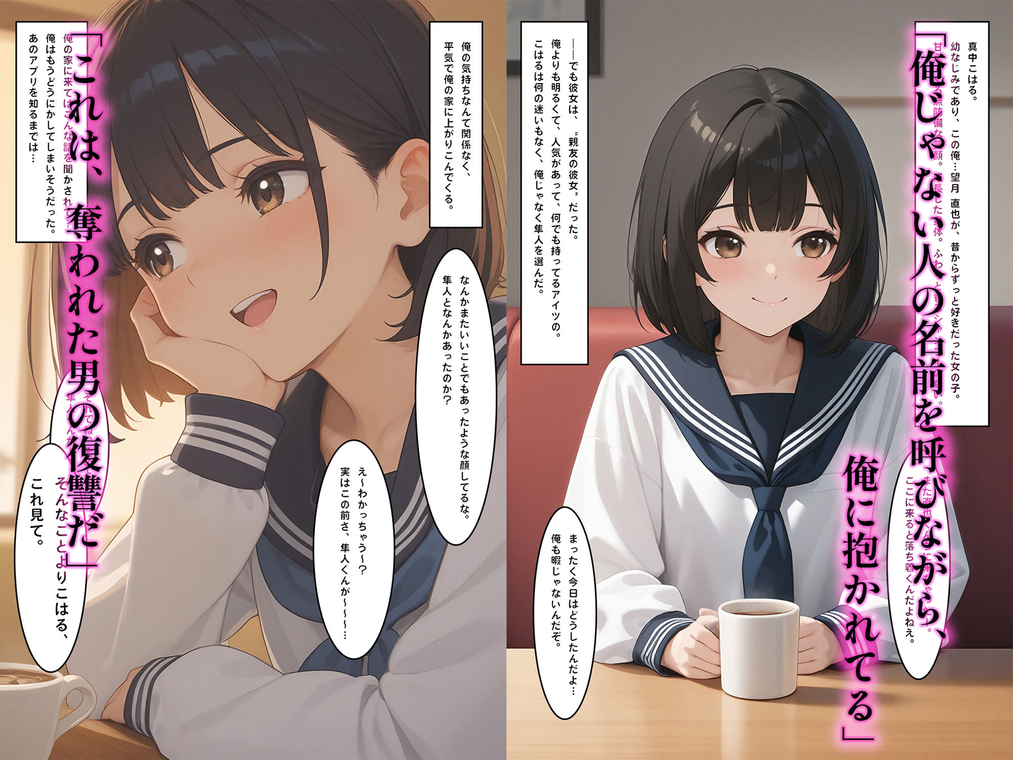 催●NTR配信 -無自覚で喘ぐ、親友の彼女。- - サンプル画像 2