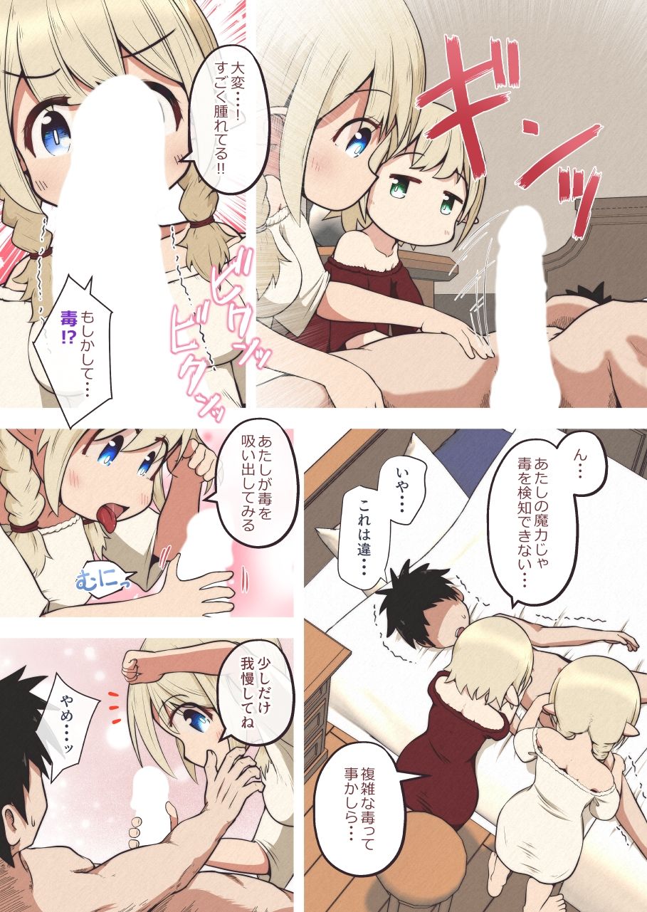 エルフの姉妹に助けられた冒険者が性奴●にされるお話 - サンプル画像 4