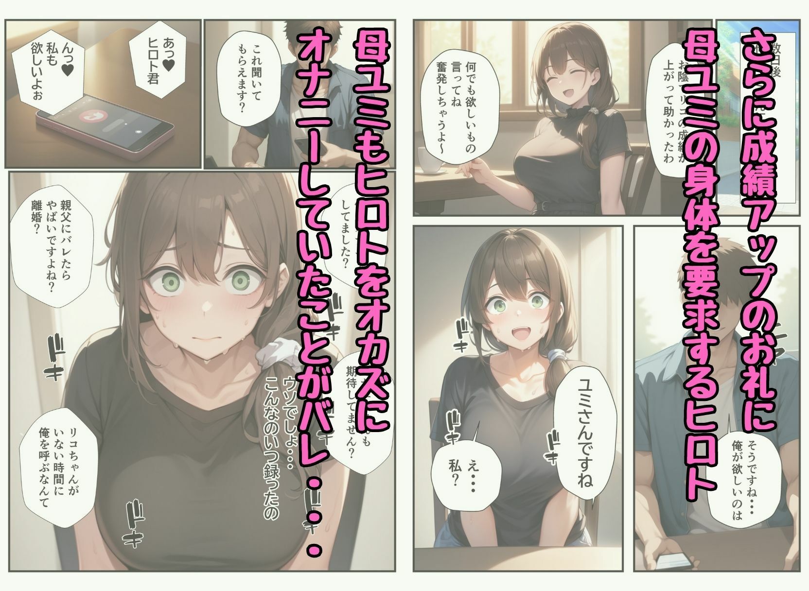 再婚相手の息子に堕とされた母娘の日替わり中出しSEX - サンプル画像 5