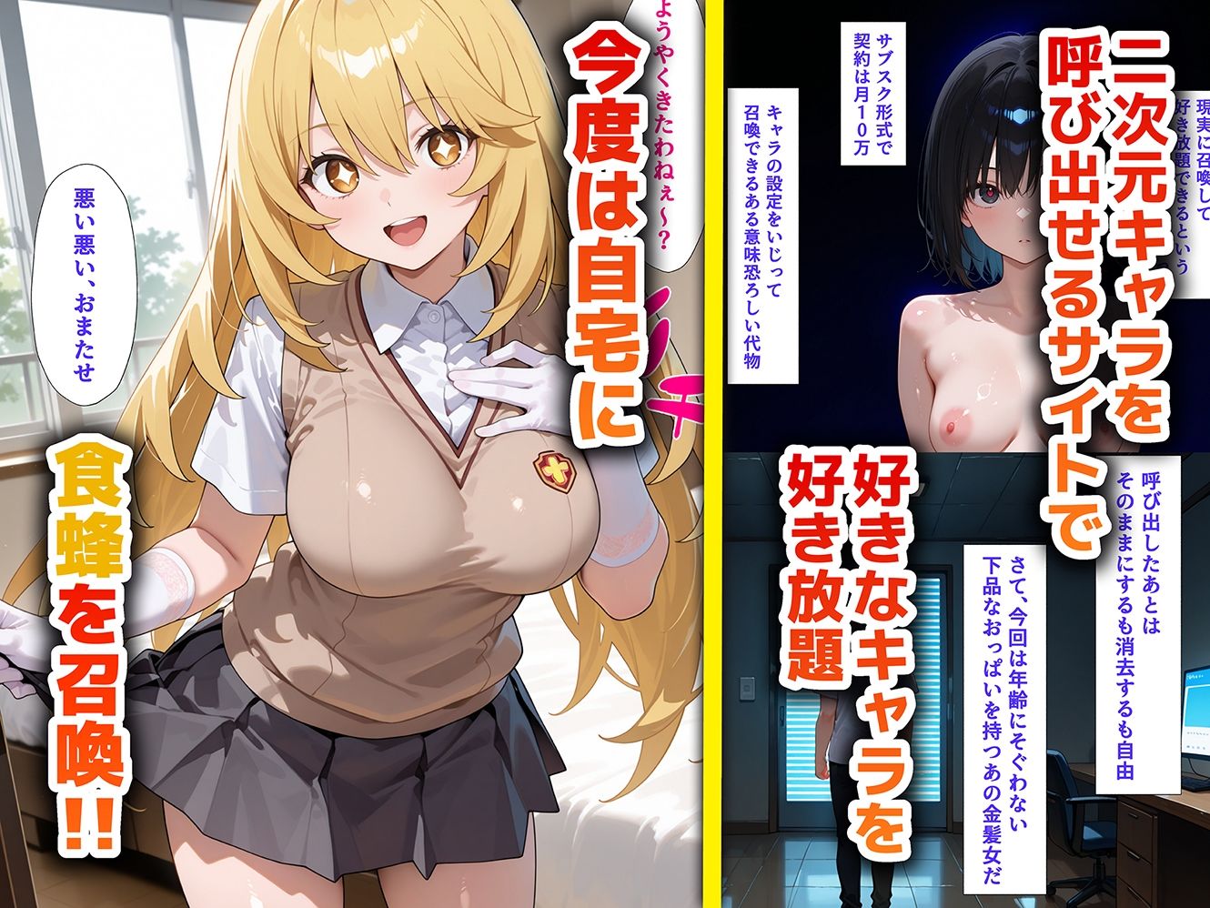 好きな二次元キャラを呼び出して好きにエッチできる裏サイト 食蜂編 - サンプル画像 1