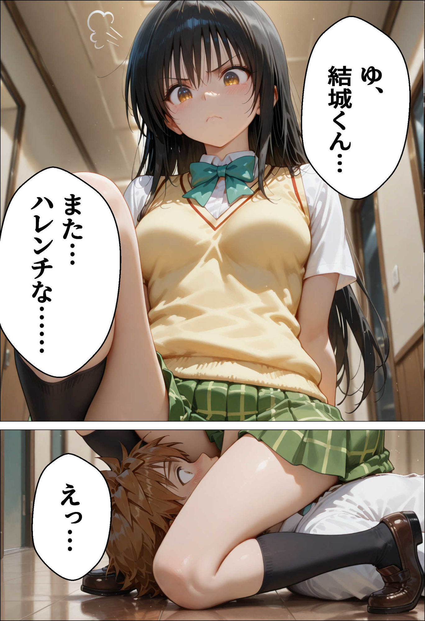 催●種付け学園 緊縛調教ボテ腹肉便器科へようこそ  西連寺〇菜と古〇川唯編 - サンプル画像 6