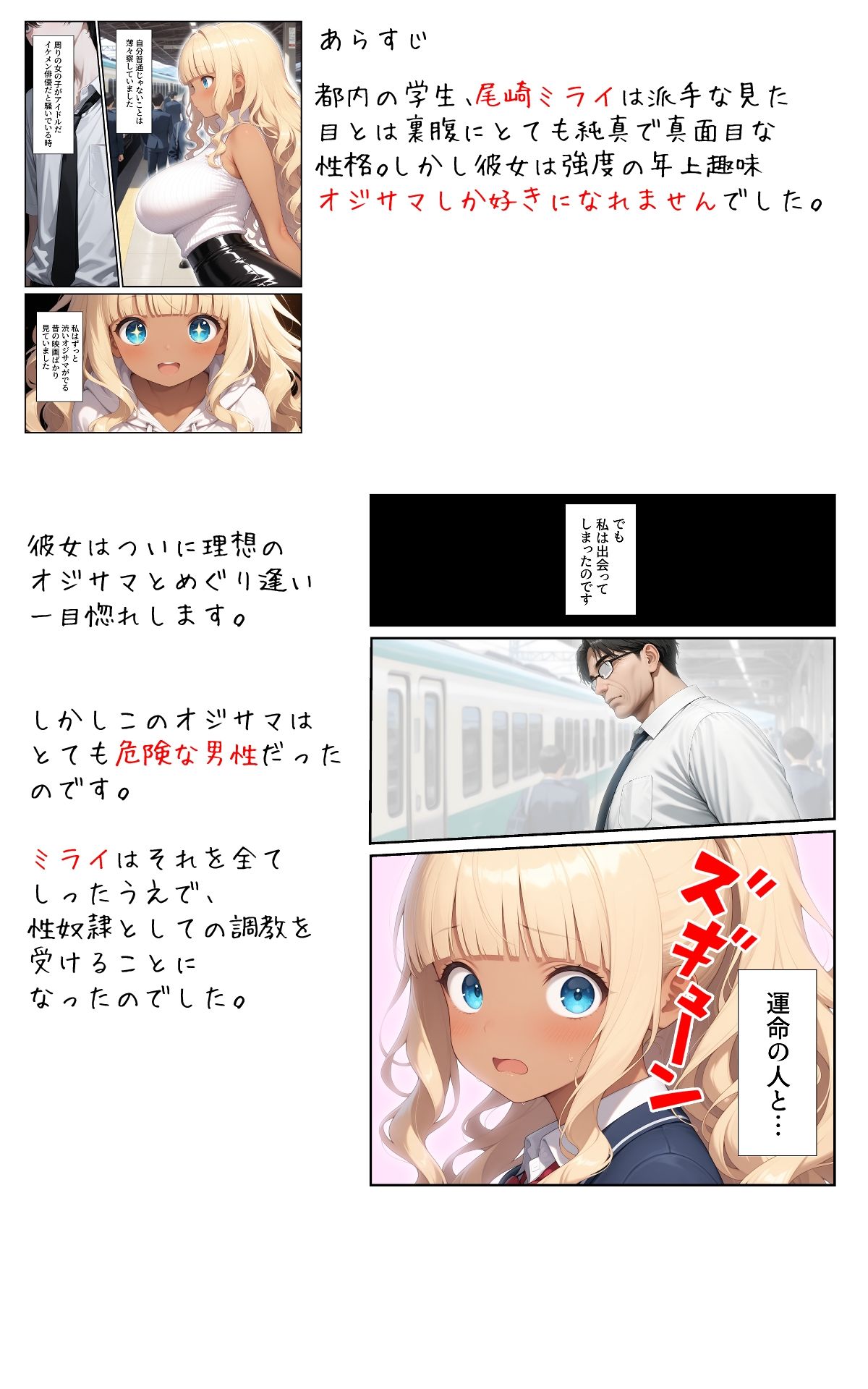 褐色お嬢様3穴調教〜私、オジサマじゃないと駄目なんです - サンプル画像 1