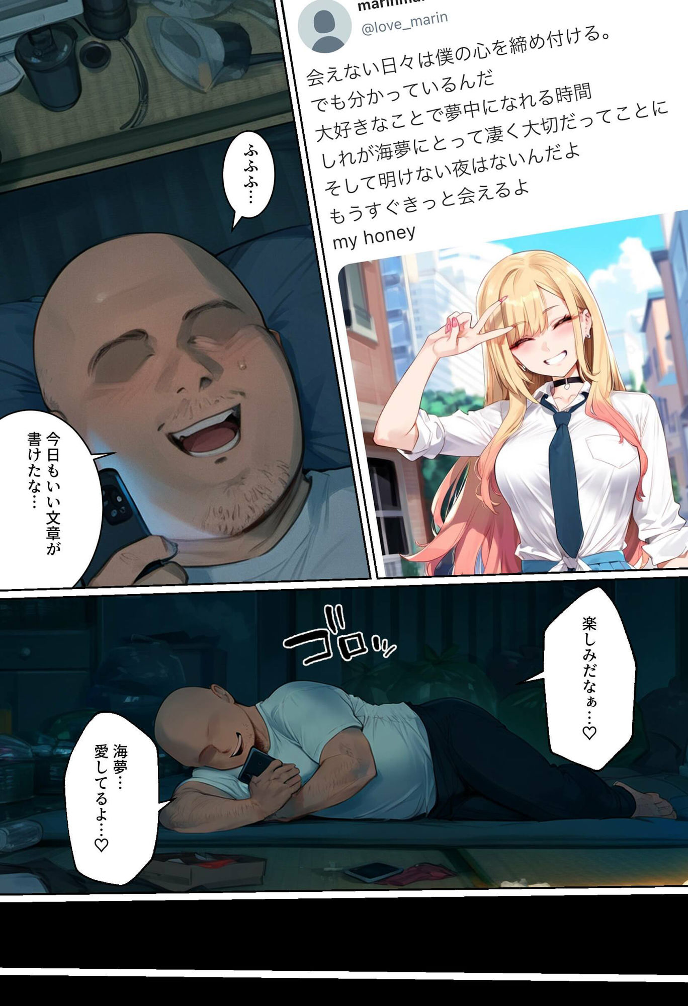 【ネトストおじさん】スキャンダルをネタに脅され調教〜キモオジのテクに快楽堕ちし海夢が性玩具になった話〜 - サンプル画像 1
