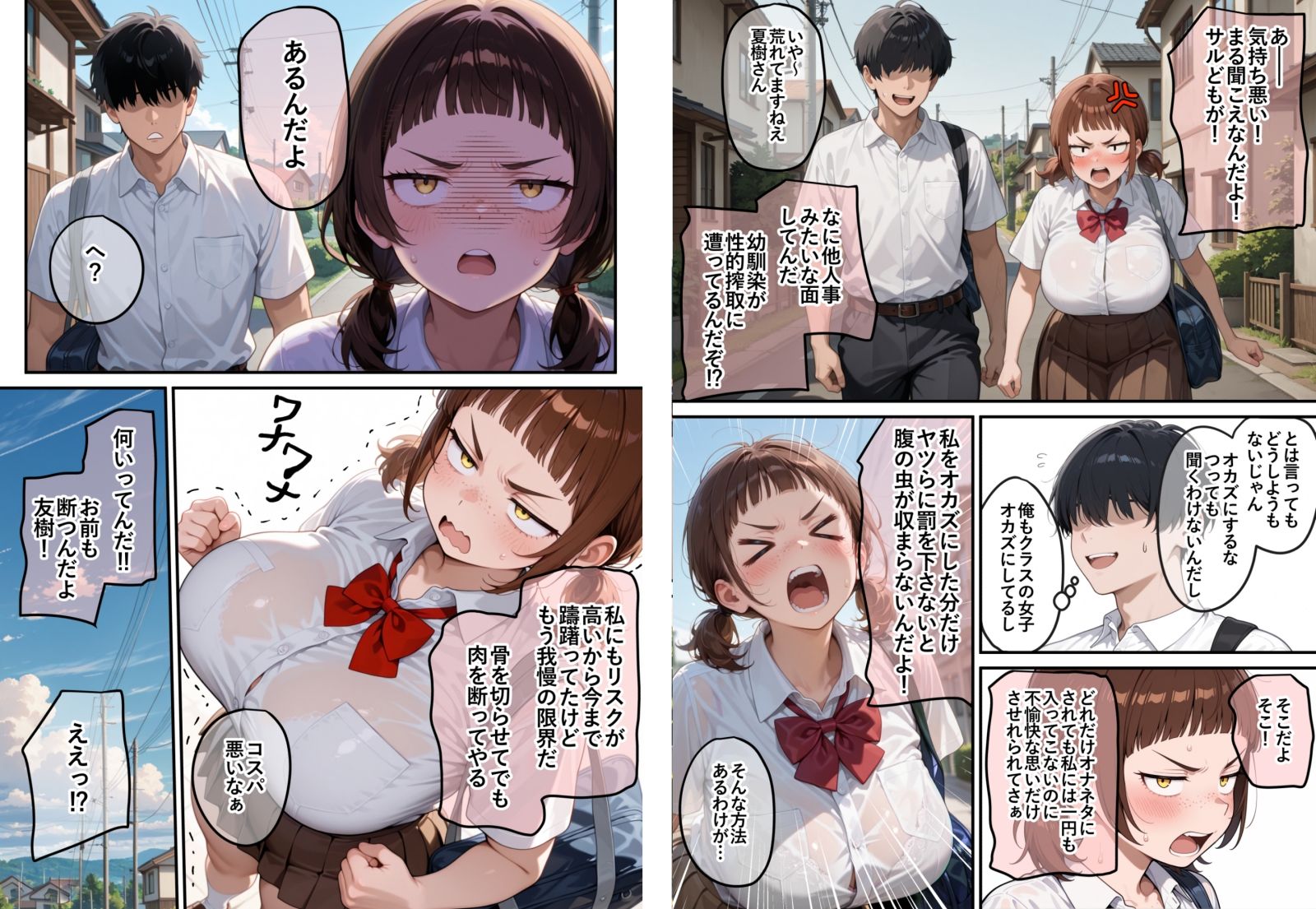 男子のオナネタTier1の芋顔巨乳幼馴染は昨日俺とセックスした - サンプル画像 2