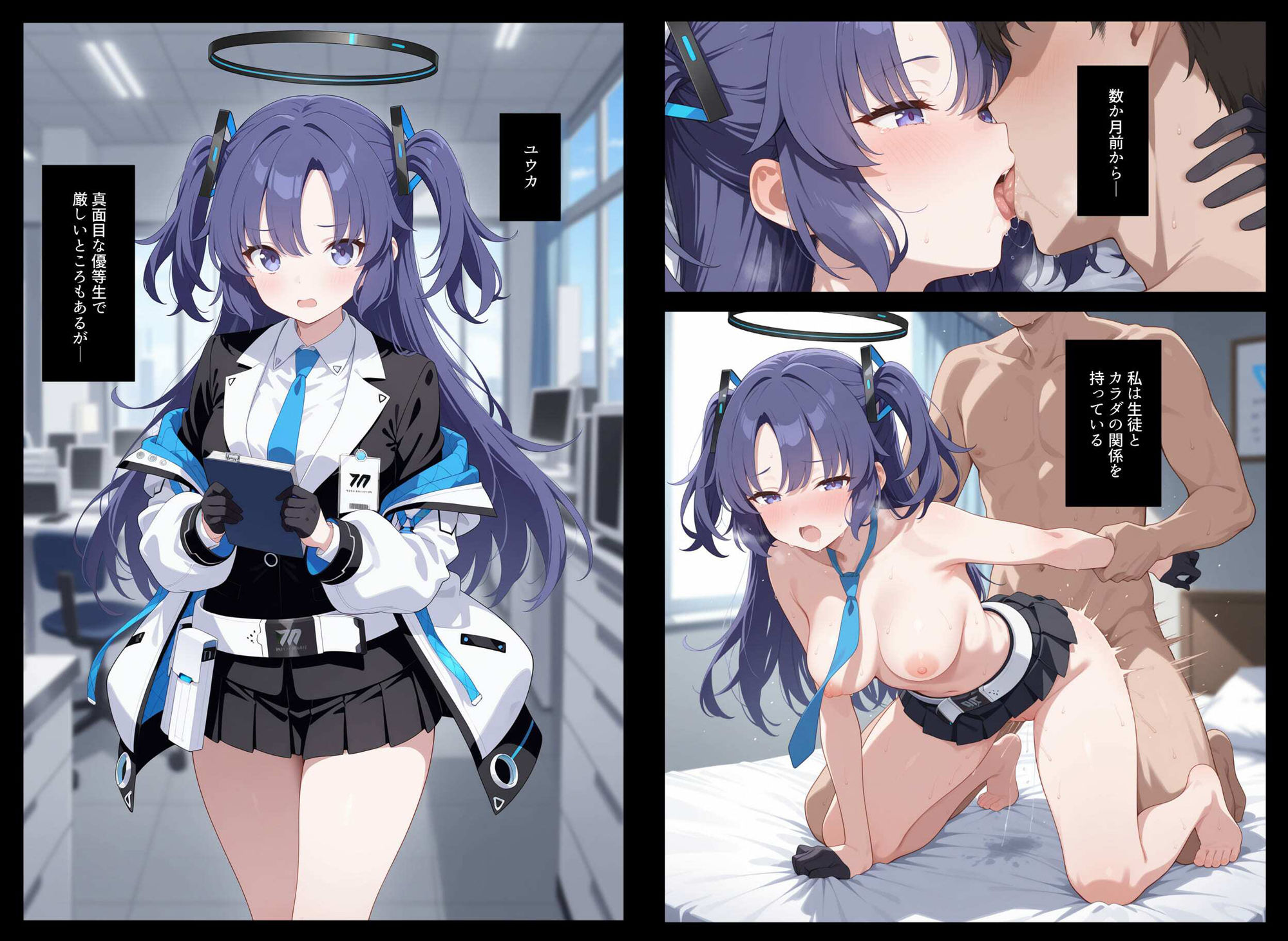 会計ムスメとただただあまあま生中出しする先生の話 - サンプル画像 2