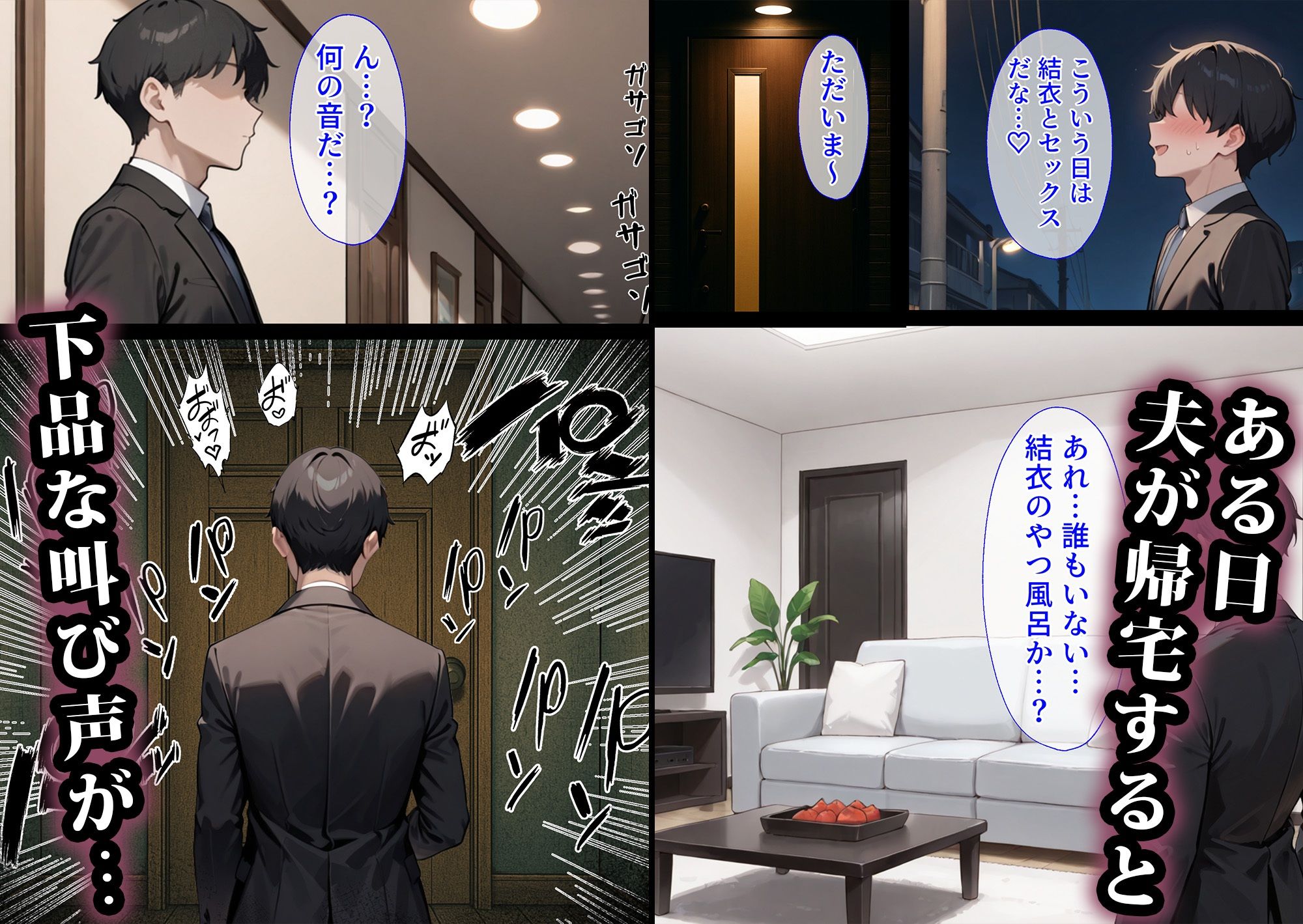 寝取られマンション〜おっとり妻編 - サンプル画像 8