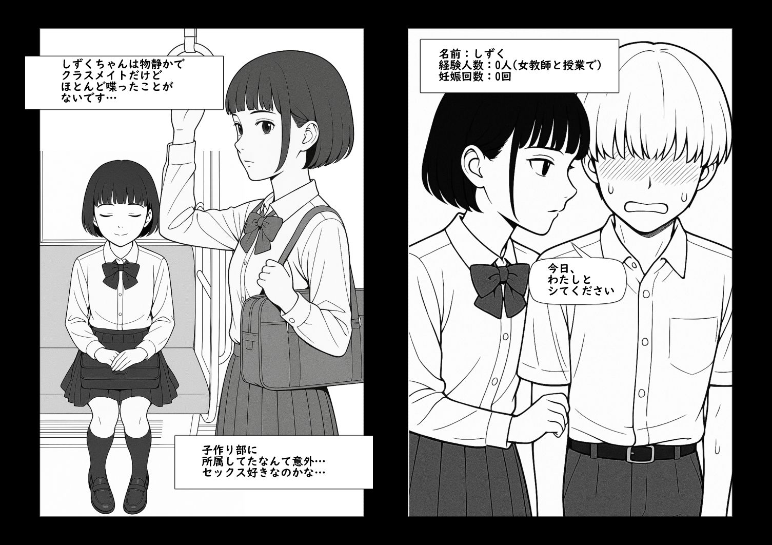 【AI作品】青春！中出し子作り部 - サンプル画像 4