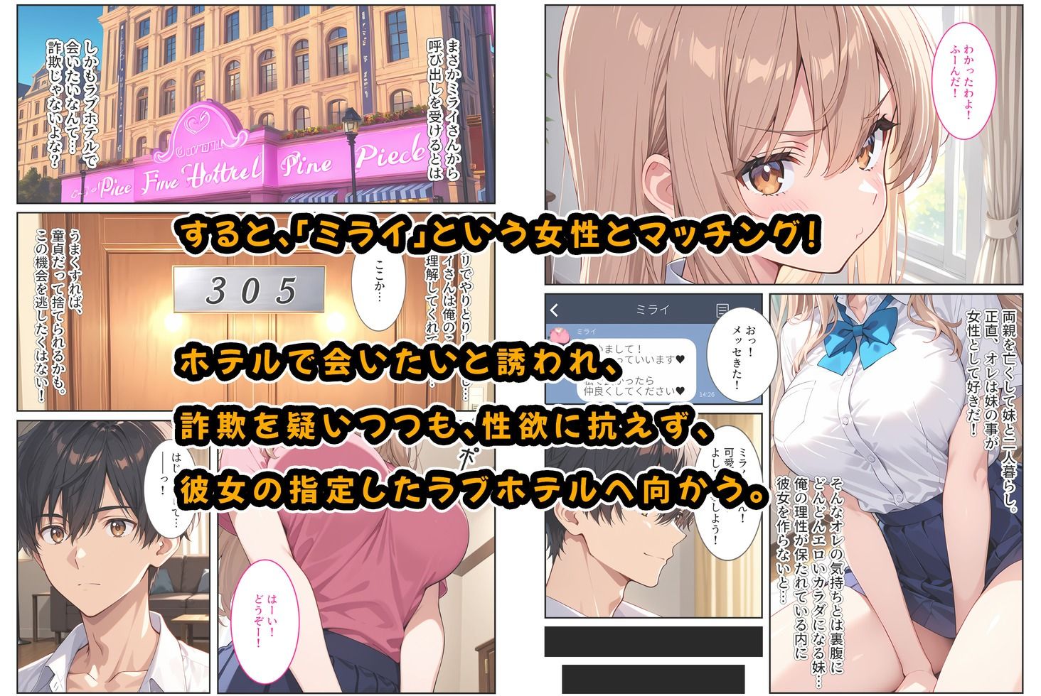 マッチングアプリで現れた爆乳妹に誘惑されて孕ませました！ - サンプル画像 2